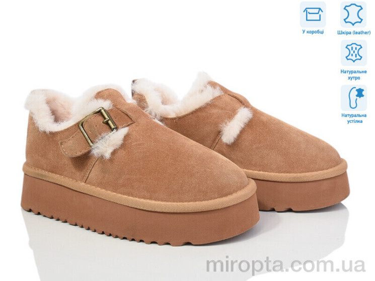 Уги M6129-3 camel р: 36-40, в упаковці: 8 пар, купити тільки гуртом - 999462
