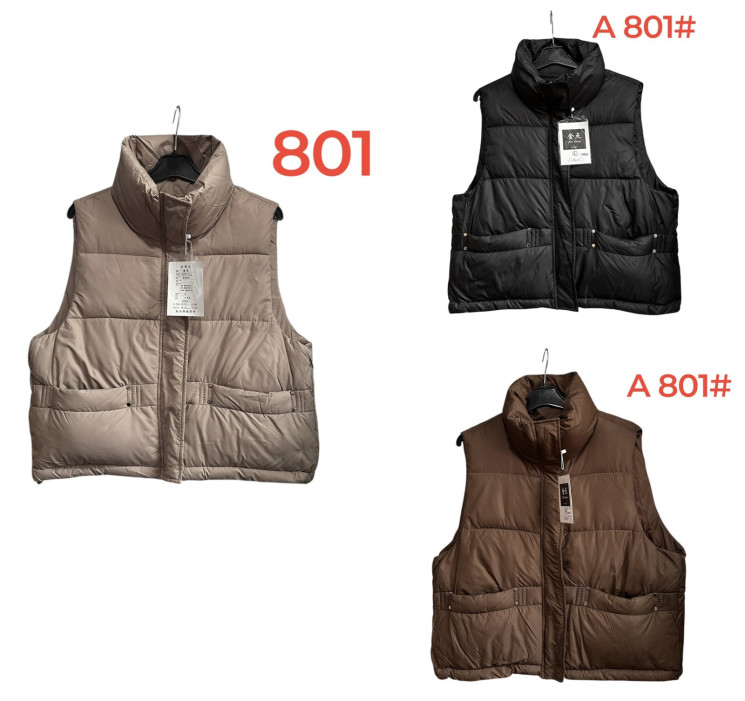 Жилетка жіноча, плащівка, м.801 (Розмір: M-XXL ), 3 кольори, в упаковці 4 штуки №333251 - 