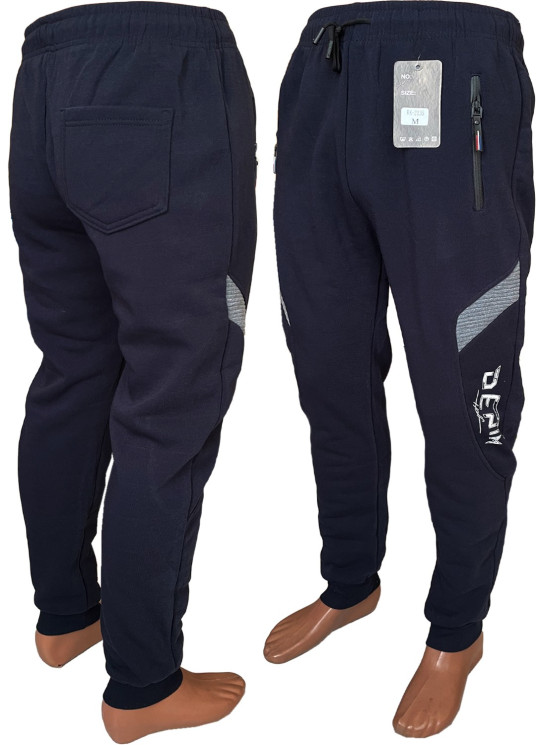 Штани чоловічі трикотаж/фліс (розмір: M-3XL, 46-54) 3 кольори в уп 5 шт №153334 - 