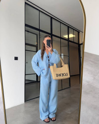 Костюм жіночий у стилі Zara, муслін м. 379 (р. 42-46, 48-52) №407970