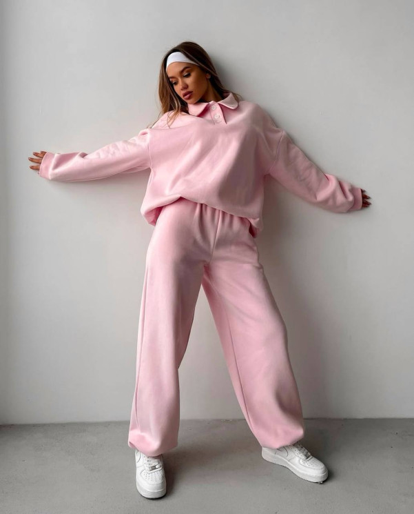 Костюм жіночий, трьохнитка на флісі, м. 1566 (р: 42-48) №706470 - BestFashion RZ6220 м. 1566