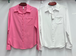 Сорочка жіноча "A325" котон (р: S,M,L,XL,2XL) 2 кольори, в упаковці 5 шт. №388101