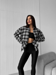 Сорочка жіноча, фланель м. 01 (р. oversize) №406042
