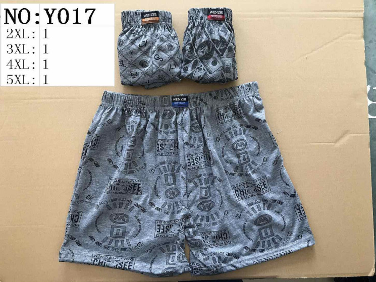 Труси чоловічі Y017, котон (розмір: 2XL-5XL), 3 кольори, в упаковці 12 шт. №309024 - VanKiey 434
