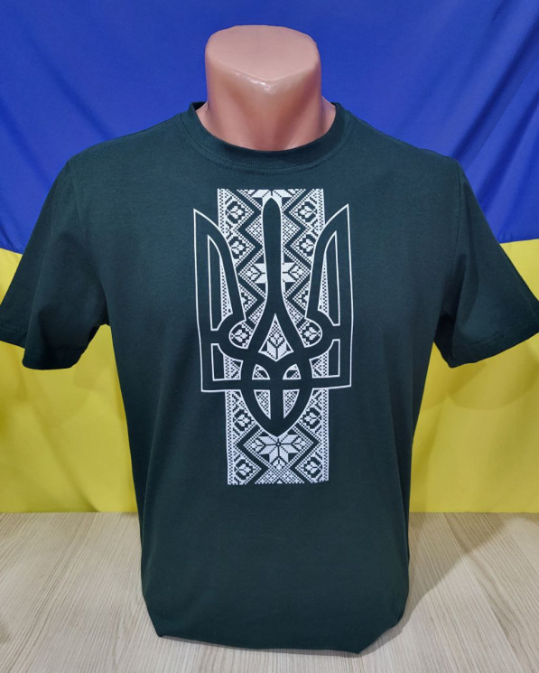 Футболка чоловіча (Розмір: М-3XL) патріотична в упаковці 5 штук №820497 - Ninette BG/PO2160