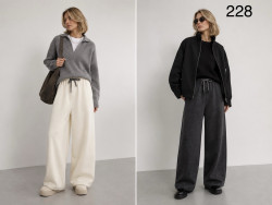 Штани жіночі трикотаж на мікрохутрі м.228 (Розмір:M-2XL) 2 кольори в упаковці 4 штуки №764248