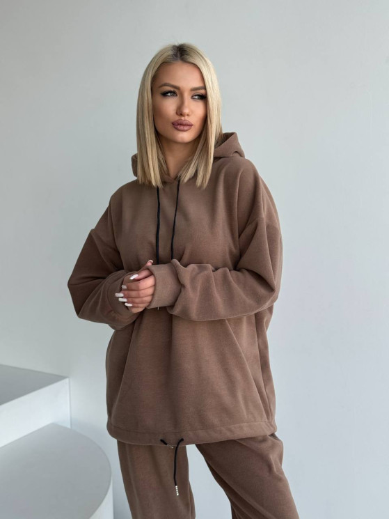 Костюм жіночий, турецький полар фліс м. 475 (р: 42-46 oversized) №804373 - 