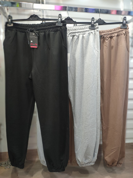 Спортивні штани жіночі Aber, двохнитка (р. XL,2XL,3XL,4XL,5XL) 3 кольори, в упаковці 5 шт. №359125 - Milly SE1007,1006