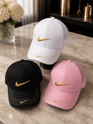 Бейсболка жіноча Nike, котон, сітка (Розмір: 56-59), мікс кольорів, в упаковці 5 штук №345426