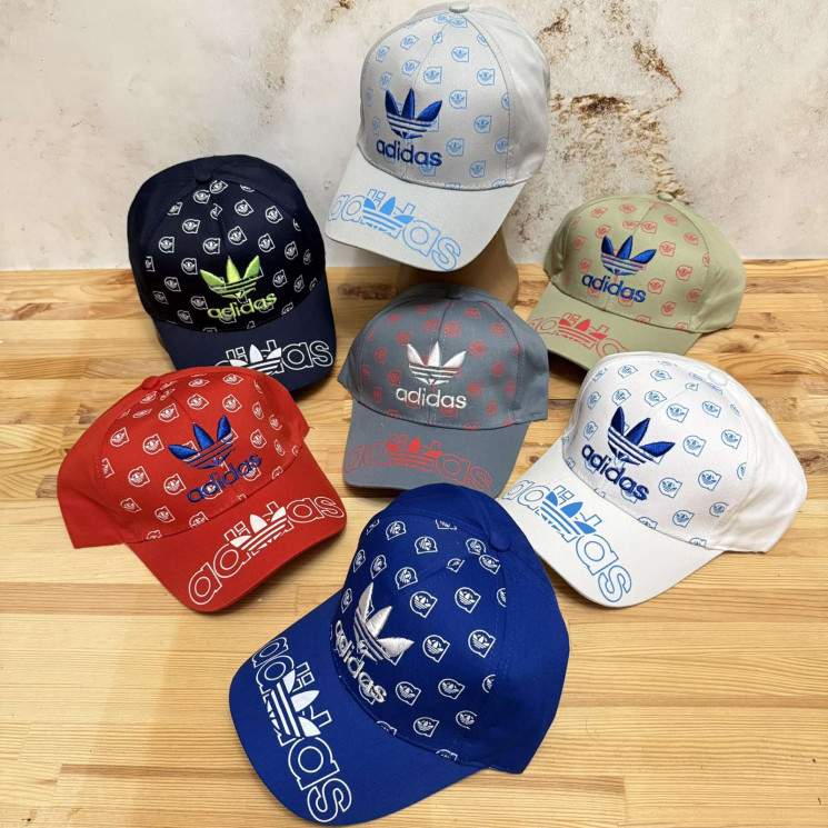 Кепка дитяча "Adidas" котон (р: 52-54) мікс кольорів, в упаковці 5 шт. №382850 - Koroleva 470