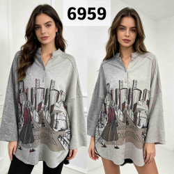 Кофта жіноча "6959" двохнитка (р: 50-56) в упаковці 4 шт. №385611