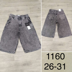 Джинсові Шорти жіночі Бермуди, м.1160, (р: 26-31), в упаковці 6 штук, №751780