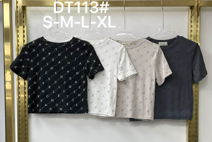 Футболка жіноча "DT113" хлопок (р: S,M,L,XL) 4 кольори, в упаковці 4 шт. №386151 - Kama