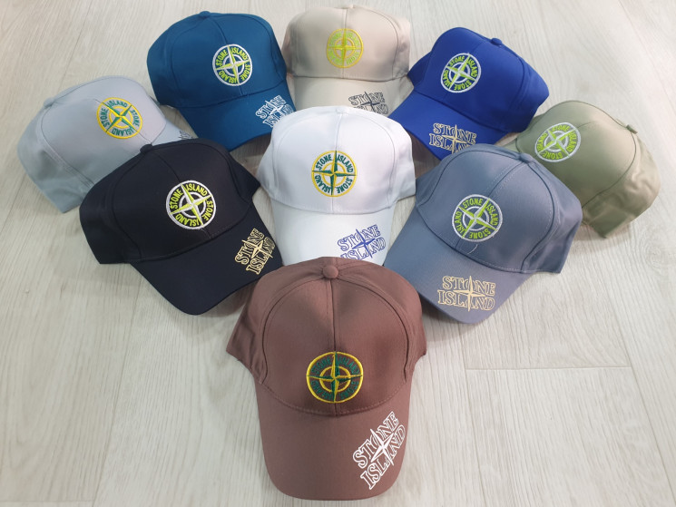 Бейсболка дитяча "Stone Island" котон (р: 54) мікс кольорів, в упаковці 5 шт. №382358 - Ventil SE 939
