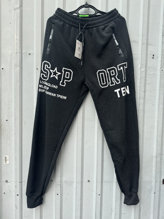 Спортивні штани чоловічі, трикотаж, фліс, м.AL007 (р. XL-5XL ), в упаковці 5 штук №335485 - 