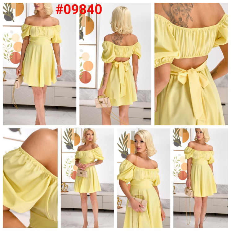 Сукня жіноча софт м.09840 (р:S-XL) мікс кольорів в упаковці 4 штуки №763392 - Women SE628