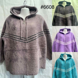Кардиган жіночий, альпака, м.6608 (р. 52-58 ), мікс кольорів, в упаковці 5 штук №347194