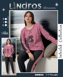 Піжама жіноча "17003" кашемір (р: M,L,XL) в упаковці 3 шт. №361237