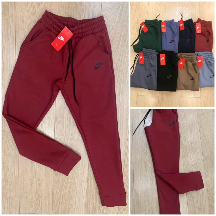 Спортивні штани жіночі Nike, трьохнитка (р: S-2XL) 8 кольорів, в упаковці 5 шт. №363258 - Flask