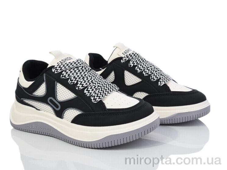Кросівки 149-50 white-black р: 36-41, в упаковці: 8 пар, купити тільки гуртом - 969495
