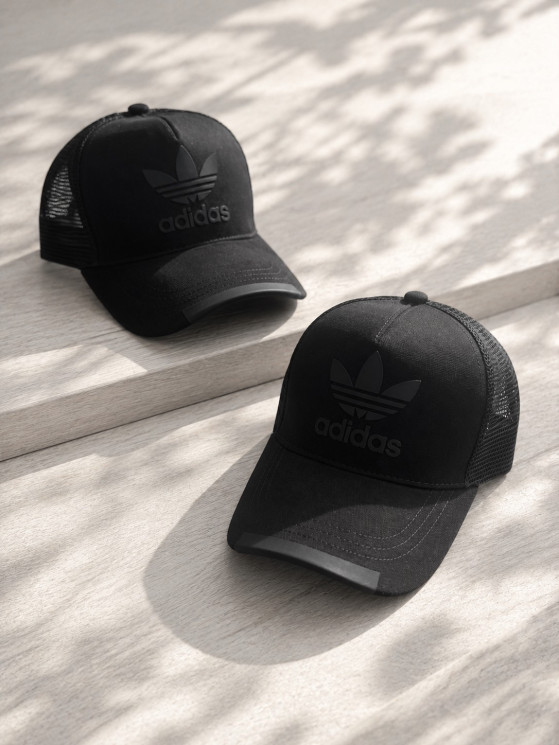 Бейсболка трекер чоловіча Adidas, котон, сітка (Розмір: M, L, XL ), в упаковці 5 штук №345466 - 