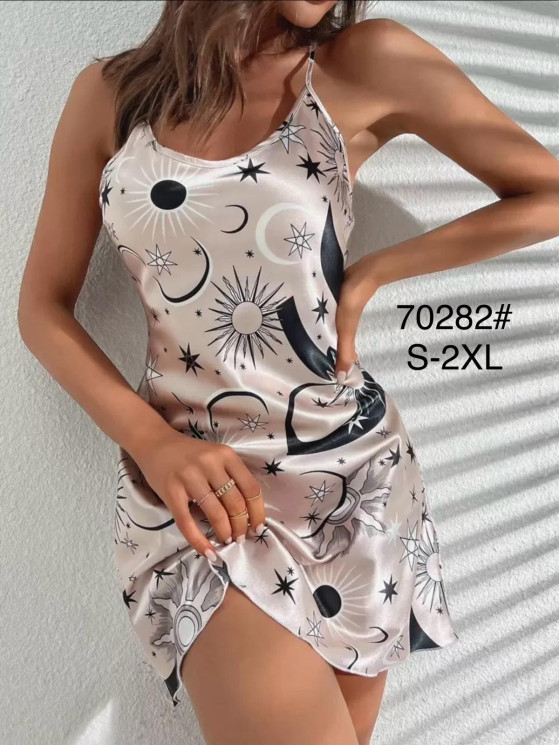 Нічна сорочка жіноча "70282" (р: S,M,L,XL,2XL) в упаковці 5 шт. №371961 - Mixmoda SER1772