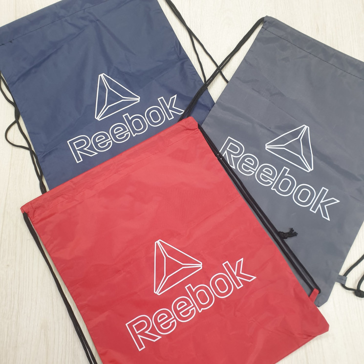 Сумка-мішок Reebok, поліамід (р: 42*43см) мікс кольорів, в упаковці 3 шт. №363962 - Ventil SE 939