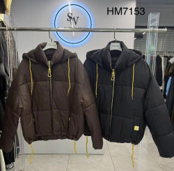 Жіноча куртка холофайбер м.HM7153 (р:M-XL) 2 кольора в упаковці 3 штуки №764685