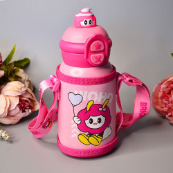  Дитячий термокухоль з трубочкою, м.271 (об'єм: 500 ml), колір: рожевий №323705