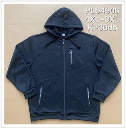 Спортивна кофта чоловіча на байці "04906" (р: 4XL-9XL) мікс кольорів, в упаковці 6 шт. №376375