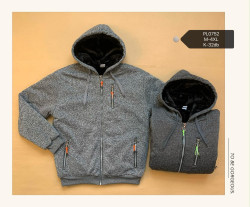 Кофта спортивна чоловіча трикотаж/байка PL0752 (Розмір: М-4XL) в упаковці 6 штук різного кольору №700003 