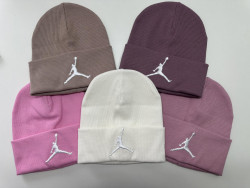 Шапка дитяча "Jordan" рубчик (р: 54-56) мікс кольорів, упаковка 5 шт. №373488