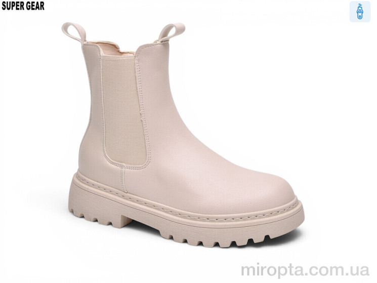 Черевики 0025-02 beige р: 36-41, в упаковці: 6 пар, купити тільки гуртом - 1200364