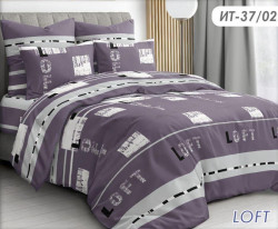 Комплект постільної білизни, бязь, м.LOFT (р: полуторний) №332863
