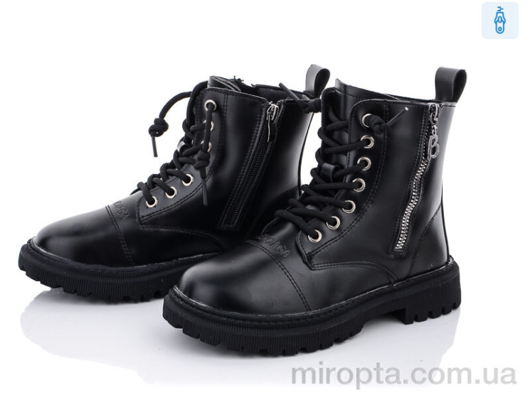 Черевики Y78-A1 black р: 31-36, в упаковці: 6 пар, купити тільки гуртом - 684603