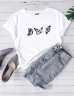 Футболка жіноча, р. S,M,L, в упаковці 3 штуки оного кольору №809613 - Dance WE1051