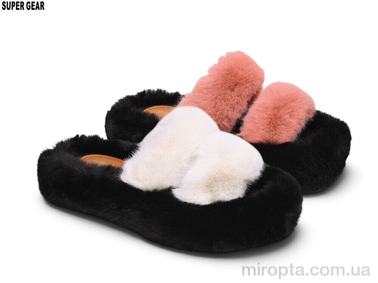 Капці CA323-018 white-pink mix р: 36-41, в упаковці: 12 пар, купити тільки гуртом - 1203609