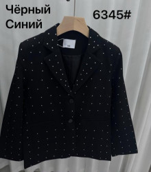 Піджак шкільний дитячий, трикотаж, м.6345 (розмір: 130-170), 2 кольори, в упаковці 5 штук №346431