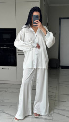 Костюм (домашній) жіночий (сорочка + штани + хустинка), шовк м.355 (р: 42-44, 44-46) №814999