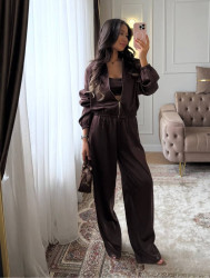 Костюм жіночий "трійка", двосторонній дабл шовк м. 5737 (р: S, M, L, XL) №829382