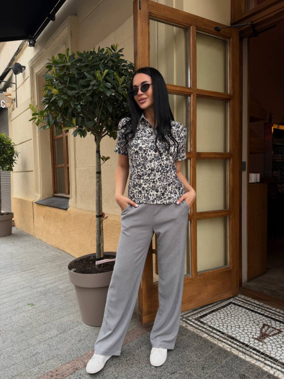 Костюм жіночий "двійка", м’який фактурний трикотаж Zara м. 1040 (р: 44, 46, 48, 50) №826899 - 