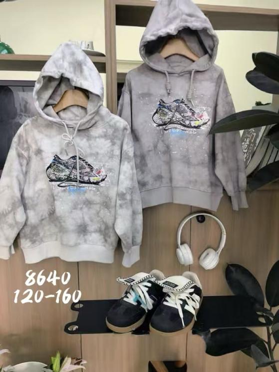 Худі підліткове "8640" (р: 120-160см) 2 кольори, в упаковці 5 шт. №387196 - AMD SE905