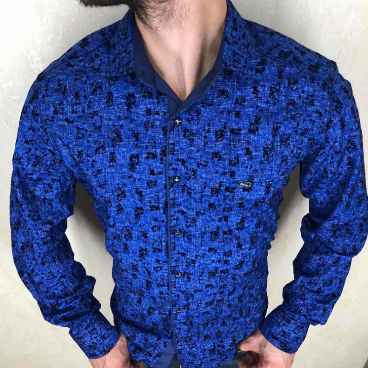 Сорочка Paul Semih р S-2XL Чоловіча R01-1 blue - Nadiyka BG/PO2161-2162