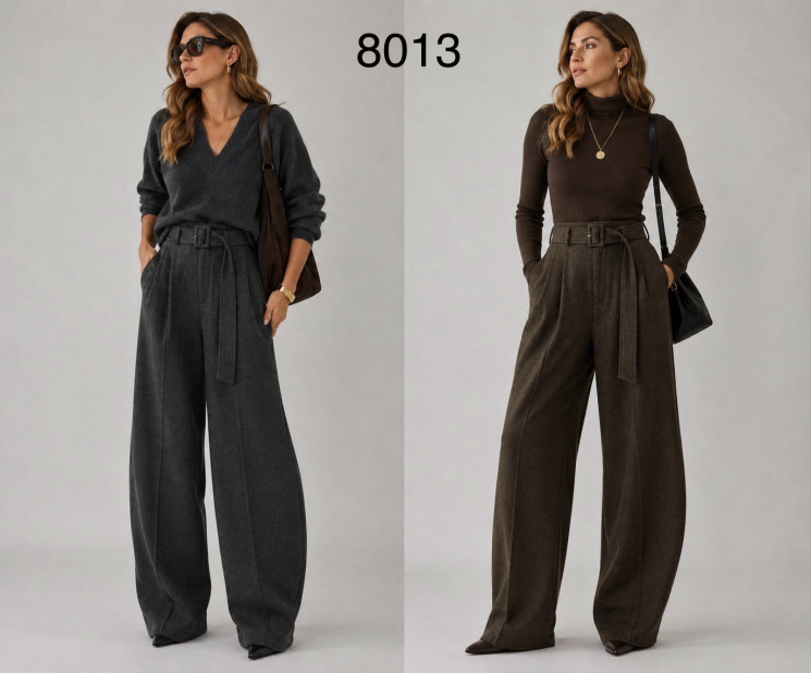 Штани жіночі вовна м.8013 (Розмір:M-XL) 2 кольори в упаковці 3 штуки №764251 - Saint Zel3317