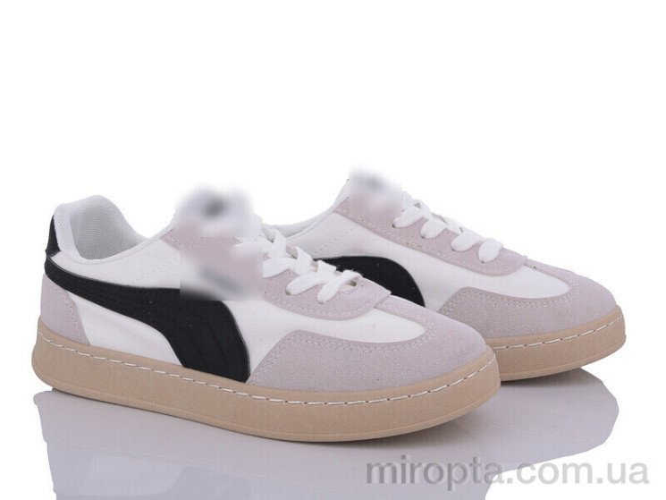 Кросівки 182-14 white-black р: 36-40, в упаковці: 8 пар, купити тільки гуртом - 916150