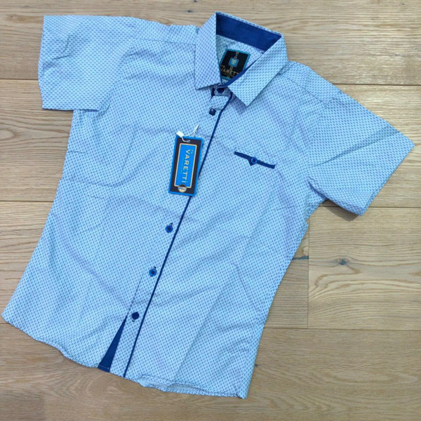Сорочка No Brand р 11-16 Підліток R285 l.blue - NikNumbers SE1041-1042