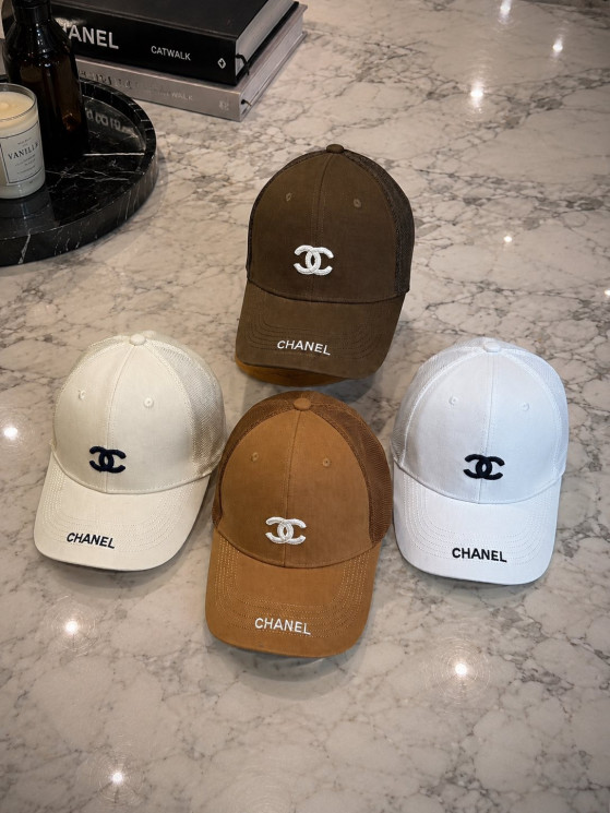 Бейсболка жіноча CHANEL, котон, сітка (Розмір: 56-59), мікс кольорів, в упаковці 5 штук №345428 - Great