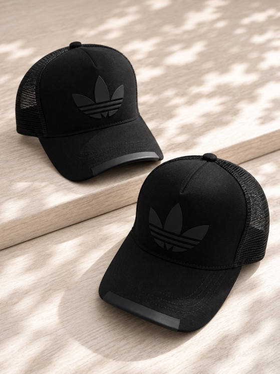 Бейсболка трекер чоловіча Adidas, котон, сітка (Розмір: M, L, XL ), в упаковці 5 штук №345467 - 