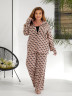 Костюм жіночий, шовк принт, м. 1689 (р: 50-54, 56-58) №710137 - GrandFashion AV4663 м. 1689