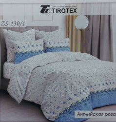 Комплект постільної білизни, бязь, м. Английская роза (розмір: євро міні ) №342471